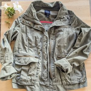 GAP army green utility jacket